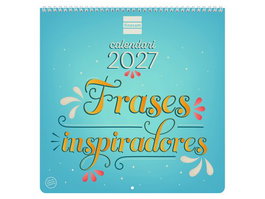 Finocam Calendario de Pared 2027 Artístico Mensual con Frases Inspiradoras