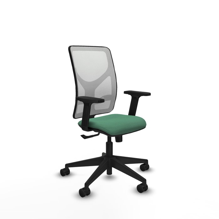 PIQUERAS Y CRESPO Silla de oficina Motilla con mecanismo Sincro Verde esmeralda y Blanco PIQUERAS Y CRESPO Silla de oficina Motilla con mecanismo Sincro Verde esmeralda y Blanco