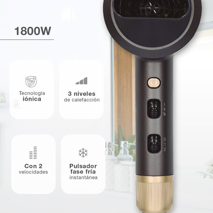 Väline Secador de pelo iónico Hixon 1800W