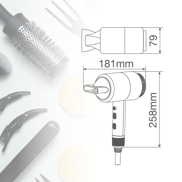 Väline Secador de pelo iónico Hixon 1800W