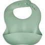 Thermobaby THE3023191570180 - Babero de silicona con recogedor, color verde cactus
