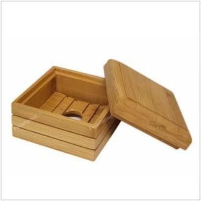 BOHO Jabonera de Bambú Natural para Baño, Soporte de Jabón Ecológico 1 Unidad BOHO Jabonera de Bambú Natural para Baño, Soporte de Jabón Ecológico 1 Unidad