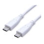 VALUE Cable USB 3.2 Gen 2 USB C a USB C, 10 Gbit/s, 100 W, Blanco, 0,5 m
