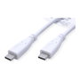 VALUE Cable USB 3.2 Gen 2 USB C a USB C, 10 Gbit/s, 100 W, Blanco, 0,5 m