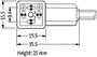 MURRELEKTRONIK Conector de válvulas CI hembra 4 pines 9,4mm