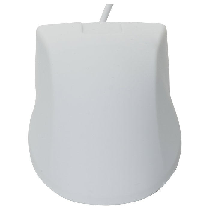 Cherry AK-PMH1 Active Key - Ratón ergonómico ambidiestro para uso médico, óptico 1000 DPI, resistente al agua IP68, color blanco, cable USB