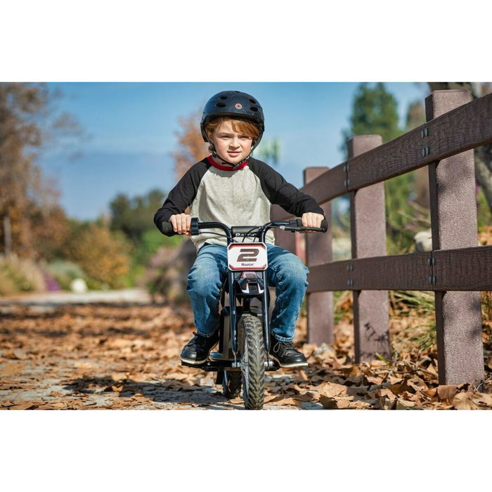 Moto Eléctrica para Niños Razor MX125 Blanco Cromo Moto Eléctrica para Niños Razor MX125 Blanco Cromo