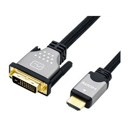 ROLINE Cable Adaptador de Video HDMI a DVI-D 1,5 m, Negro/Plata