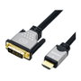 ROLINE Cable Adaptador de Video HDMI a DVI-D 1,5 m, Negro/Plata