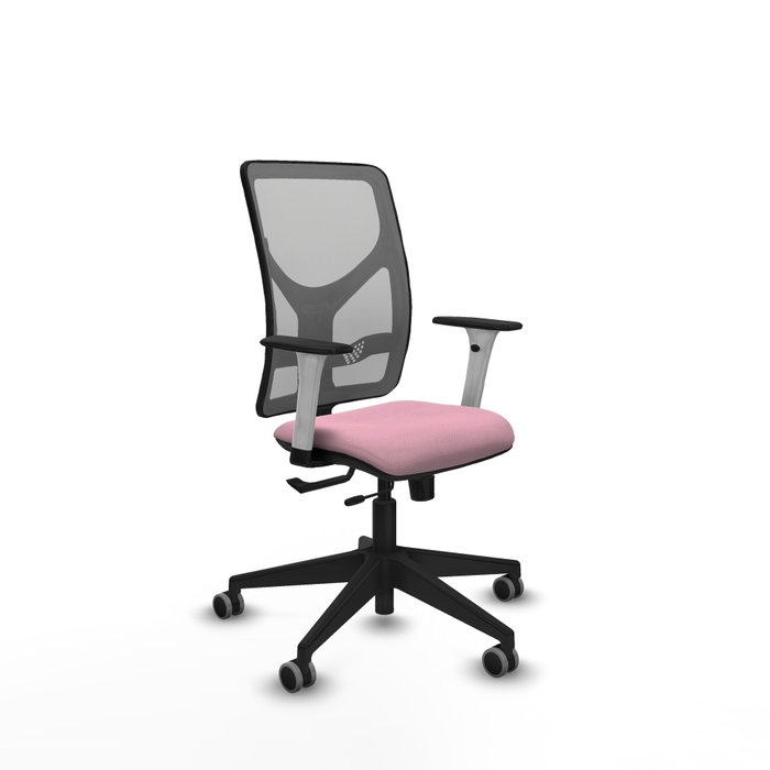 PIQUERAS Y CRESPO Silla de oficina Motilla con mecanismo Sincro/Traslack, Rosa y Gris PIQUERAS Y CRESPO Silla de oficina Motilla con mecanismo Sincro/Traslack, Rosa y Gris