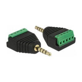 DeLOCK Adaptador de jack de 3,5 mm a bloque de terminales de 5 pines 65947