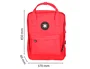 Antartik Mochila Cubo 2 asas y bolsillos exteriores color Rojo 300x115x390 mm para uso diario y escolar