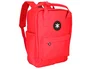 Antartik Mochila Cubo 2 asas y bolsillos exteriores color Rojo 300x115x390 mm para uso diario y escolar