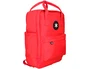 Antartik Mochila Cubo 2 asas y bolsillos exteriores color Rojo 300x115x390 mm para uso diario y escolar