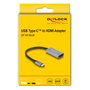 DeLOCK Adaptador USB Tipo C a HDMI 8K HDR Aluminium 60021
