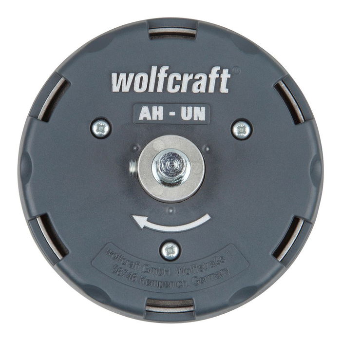 Wolfcraft Sierra de Corona Ajustable ø35 - 80 mm con Llaves Allen, Vástago Triangular, para Yeso y Madera Blando, 1000-1500 RPM Máx.