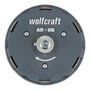 Wolfcraft Sierra de Corona Ajustable ø35 - 80 mm con Llaves Allen, Vástago Triangular, para Yeso y Madera Blando, 1000-1500 RPM Máx.
