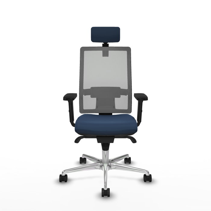 PIQUERAS Y CRESPO Silla de oficina Horna Azul marino y Gris PIQUERAS Y CRESPO Silla de oficina Horna Azul marino y Gris