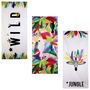 Jet Lag Toalla de Playa 70x150 cm Modelos Surtidos: Wild, Jungle, Estampado Multicolor
