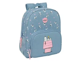 Safta Mochila Snoopy Peanuts adaptable a carro 38cm