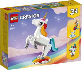Lego Juego de Construccion Unicornio Mágico Creator 3 en 1 para Niños a Partir de 7 Años con 145 Piezas