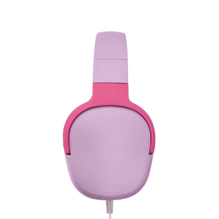 KidsBeat2 Auriculares Diadema Alámbrico para Niños, Modelo KIDSBEAT2 - Límite de Volumen 85 dB, Micrófono Integrado, Plegables, Rosa