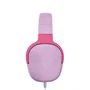 KidsBeat2 Auriculares Diadema Alámbrico para Niños, Modelo KIDSBEAT2 - Límite de Volumen 85 dB, Micrófono Integrado, Plegables, Rosa
