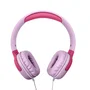 KidsBeat2 Auriculares Diadema Alámbrico para Niños, Modelo KIDSBEAT2 - Límite de Volumen 85 dB, Micrófono Integrado, Plegables, Rosa