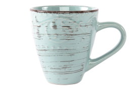 DKD Home Decor Taza de Gres Azul 400 ml