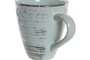 DKD Home Decor Taza de Gres Azul 400 ml