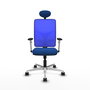 PIQUERAS Y CRESPO Silla de oficina Motilla con mecanismo Sincro Azul