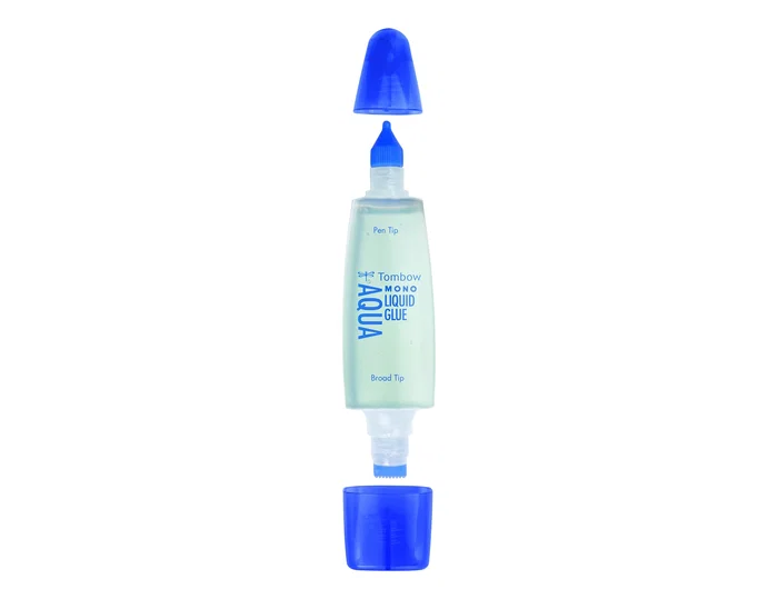Tombow Pegamento cola líquida transparente aqua permanente con 2 puntas de 50 ml Tombow Pegamento cola líquida transparente aqua permanente con 2 puntas de 50 ml