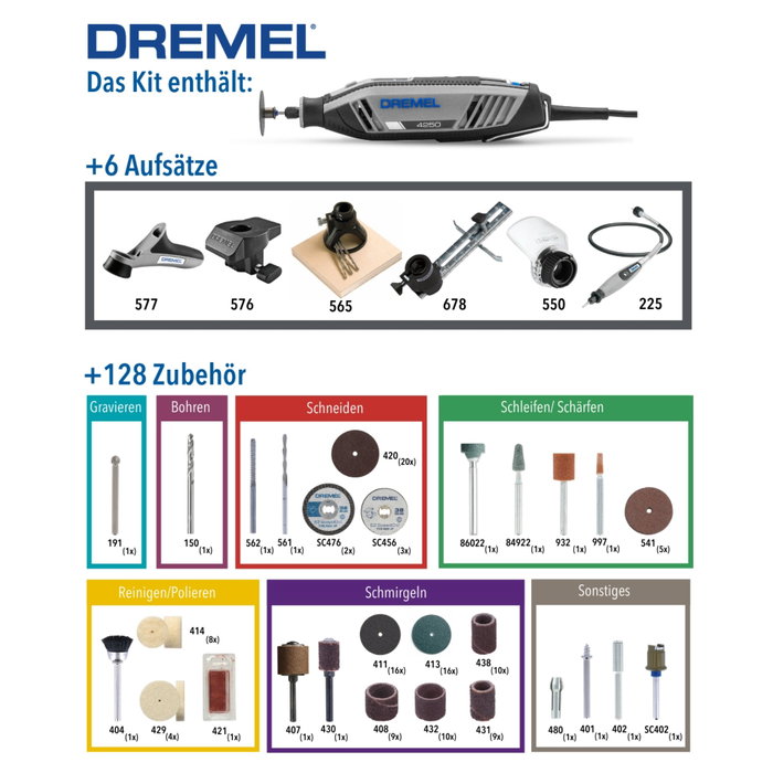 Dremel 4250 Multi-Tool Kit 128-piece + accesorios