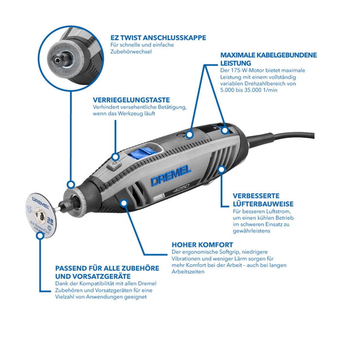 Dremel 4250 Multi-Tool Kit 128-piece + accesorios