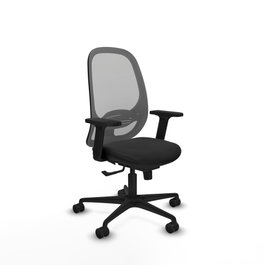 PIQUERAS Y CRESPO Silla de oficina Cilanco con mecanismo Sincro Negro/Gris
