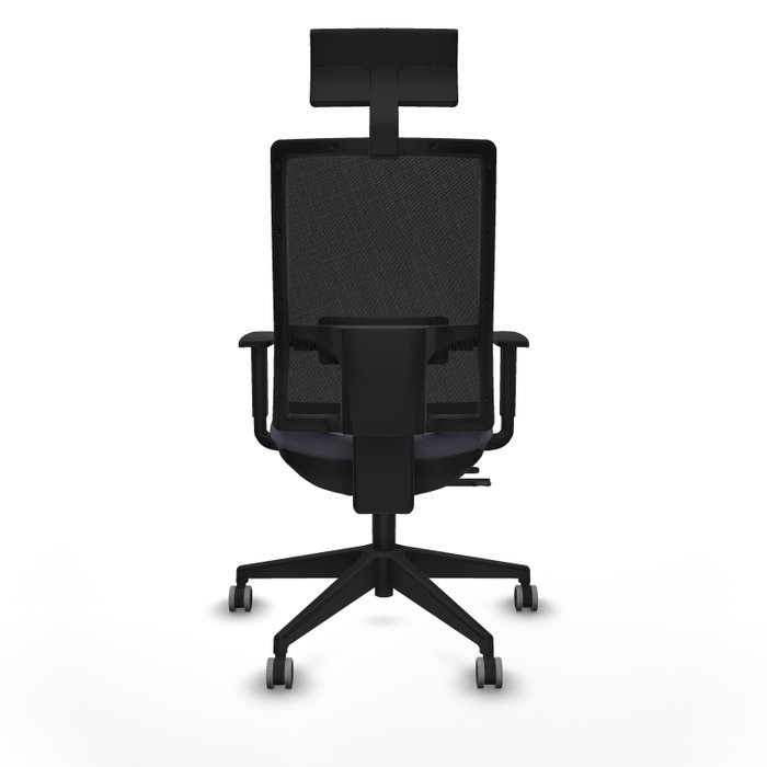 PIQUERAS Y CRESPO Silla de oficina Horna con mecanismo Sincro/Traslack Gris y Negro