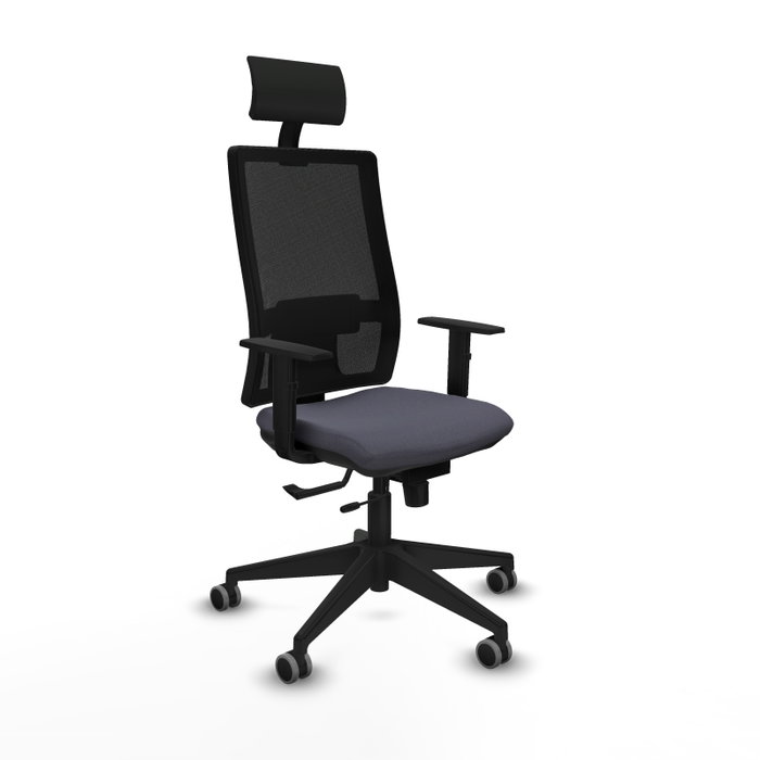 PIQUERAS Y CRESPO Silla de oficina Horna Sincro/Traslack Gris oscuro/Negro PIQUERAS Y CRESPO Silla de oficina Horna Sincro/Traslack Gris oscuro/Negro