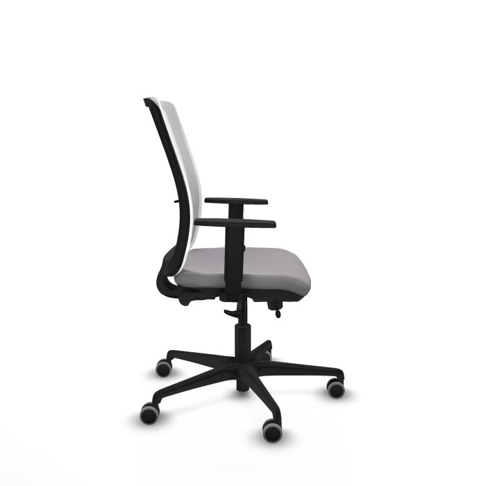 PIQUERAS Y CRESPO Silla de oficina Haches con mecanismo Sincro/Traslack, Gris y Blanco PIQUERAS Y CRESPO Silla de oficina Haches con mecanismo Sincro/Traslack, Gris y Blanco