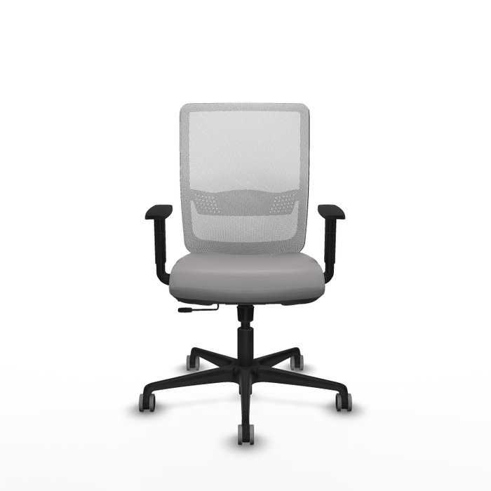 PIQUERAS Y CRESPO Silla de oficina Haches con mecanismo Sincro/Traslack, Gris y Blanco PIQUERAS Y CRESPO Silla de oficina Haches con mecanismo Sincro/Traslack, Gris y Blanco