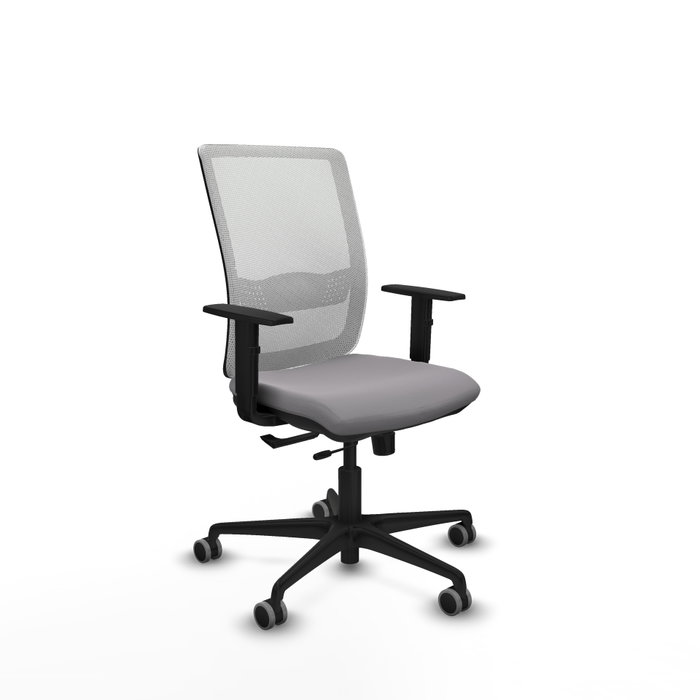 PIQUERAS Y CRESPO Silla de oficina Haches con mecanismo Sincro/Traslack, Gris y Blanco PIQUERAS Y CRESPO Silla de oficina Haches con mecanismo Sincro/Traslack, Gris y Blanco
