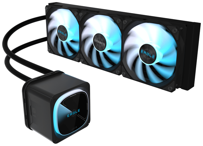 Gigabyte Eagle 360 Sistema de refrigeración líquida con 3 ventiladores ARGB de 120 mm Gigabyte Eagle 360 Sistema de refrigeración líquida con 3 ventiladores ARGB de 120 mm