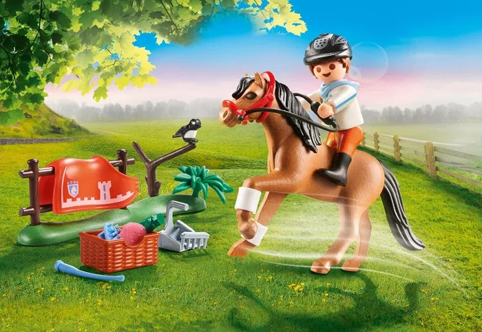 Playmobil 70516 Figura de Juguete Country - Set de 22 Piezas para Niños de 4 Años, Pony Connemara, Multicolor