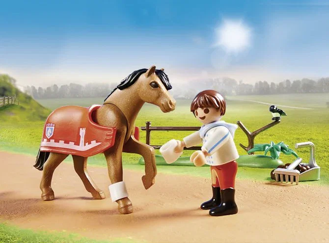 Playmobil 70516 Figura de Juguete Country - Set de 22 Piezas para Niños de 4 Años, Pony Connemara, Multicolor