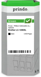 Prindo Cartucho de tinta negro XL negro Compatible con Brother LC1280XLBK Negro ~2400 páginas
