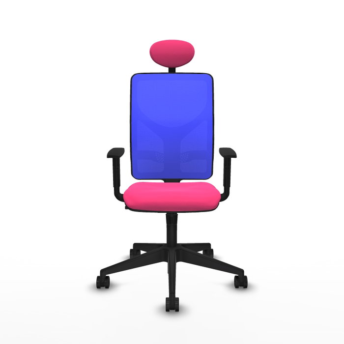 PIQUERAS Y CRESPO Silla de oficina Motilla Rosa y Azul PIQUERAS Y CRESPO Silla de oficina Motilla Rosa y Azul
