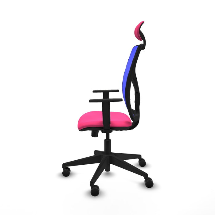 PIQUERAS Y CRESPO Silla de oficina Motilla Rosa y Azul PIQUERAS Y CRESPO Silla de oficina Motilla Rosa y Azul