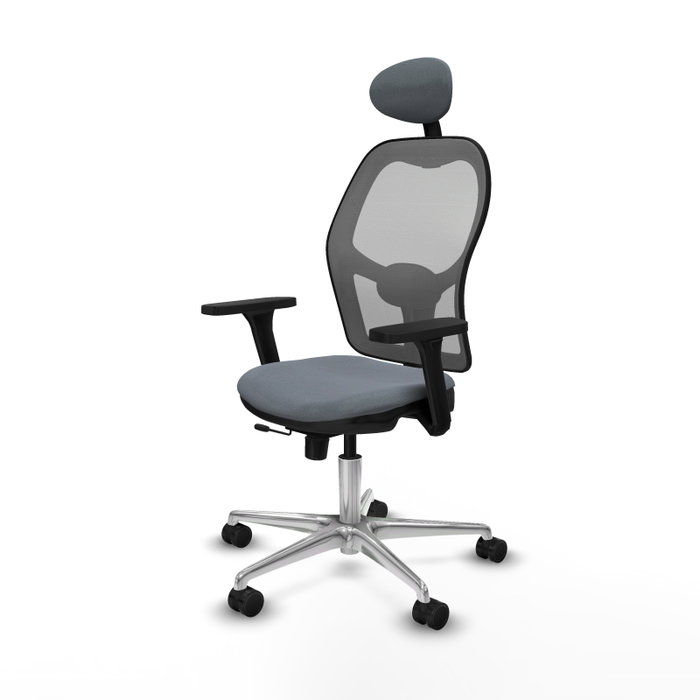 PIQUERAS Y CRESPO Silla de oficina Jorquera Gris con mecanismo Sincro/Traslack PIQUERAS Y CRESPO Silla de oficina Jorquera Gris con mecanismo Sincro/Traslack