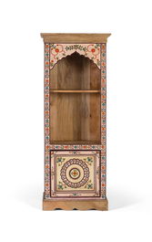 Giner y Colomer Librería de Madera de Mango con Detalles Florales Pintados a Mano