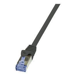 LogiLink Patchkabel CAT6A S/FTP AWG26 PIMF 0,50m schwarz