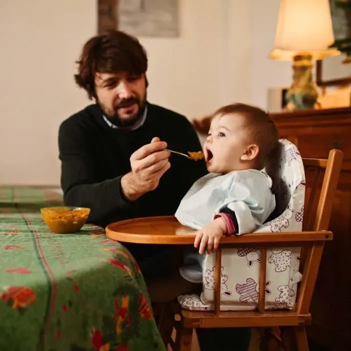 Looping Cojín de bucle para sillas altas Gris perla